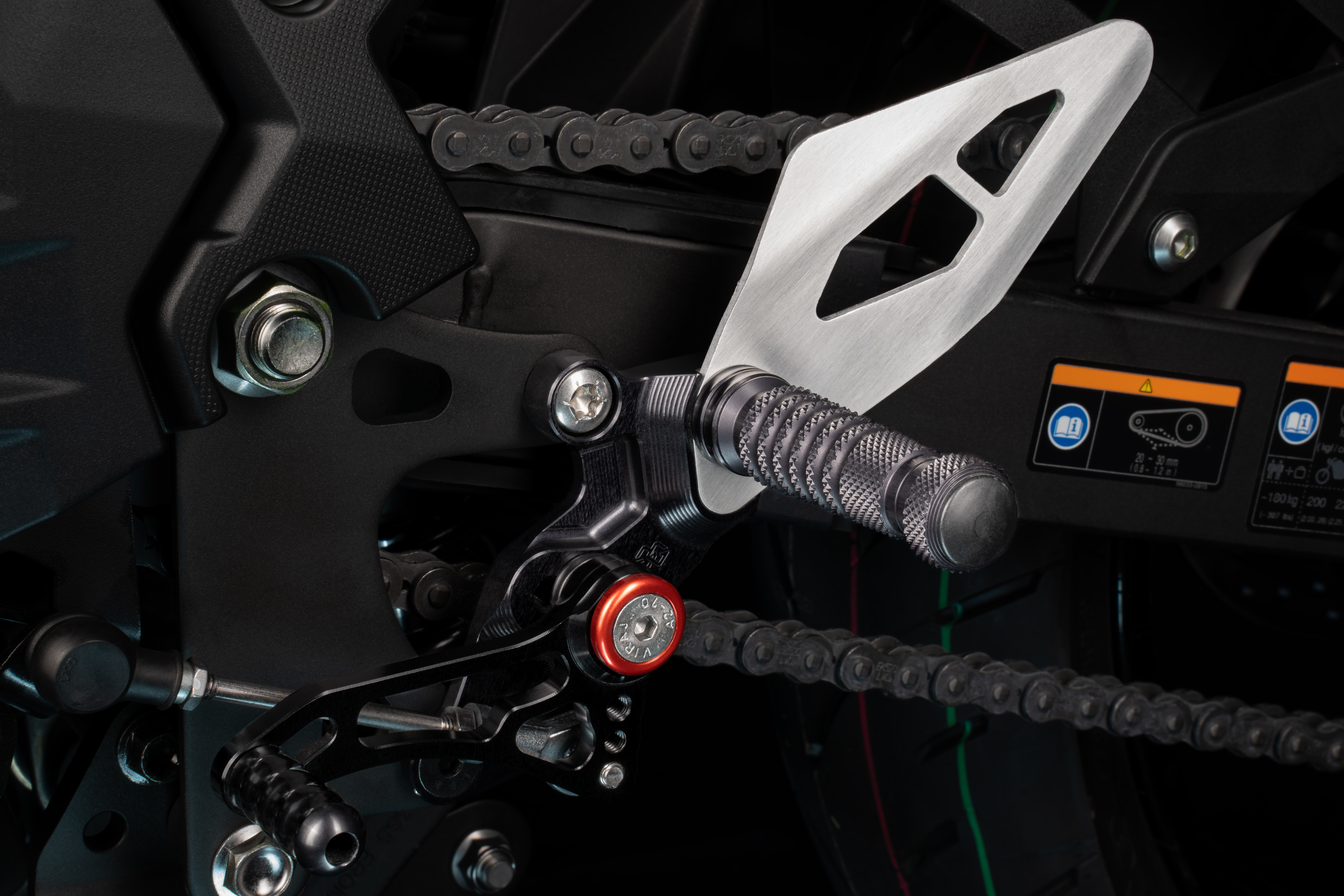 Fußrastenanlage FXR Schwarz